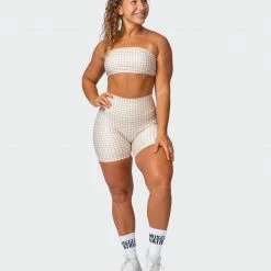 Muscle Nation Flair Bandeau - Houndstooth Print 30% EOFY SALE