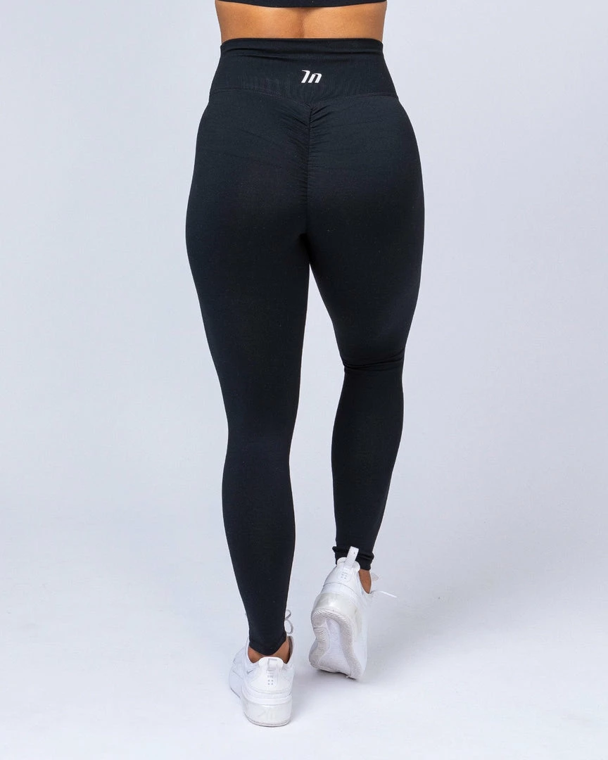 Muscle Nation Signature Full Length Scrunch Leggings - Black 3 Muscle Nation Signature Full Length Scrunch Leggings - Black