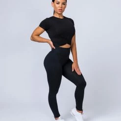 Muscle Nation Signature Full Length Scrunch Leggings - Black 13 Muscle Nation Signature Full Length Scrunch Leggings - Black