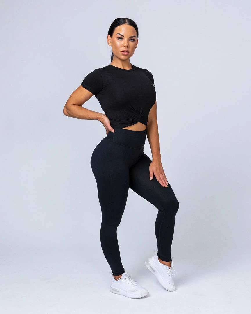 Muscle Nation Signature Full Length Scrunch Leggings - Black 8 Muscle Nation Signature Full Length Scrunch Leggings - Black