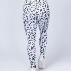 Muscle Nation Scrunch Bum Signature Full Length Scrunch Leggings - Snow Leopard