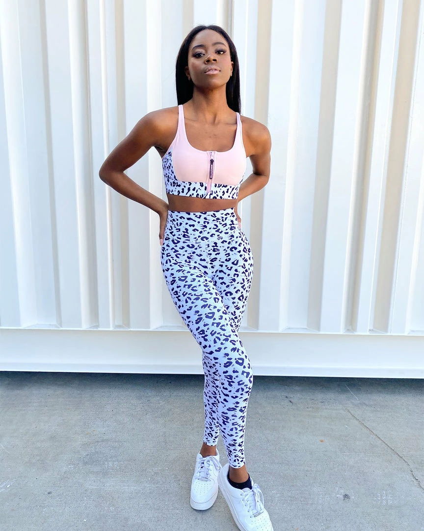 Muscle Nation Scrunch Bum Signature Full Length Scrunch Leggings - Snow Leopard 5 Muscle Nation Scrunch Bum Signature Full Length Scrunch Leggings - Snow Leopard