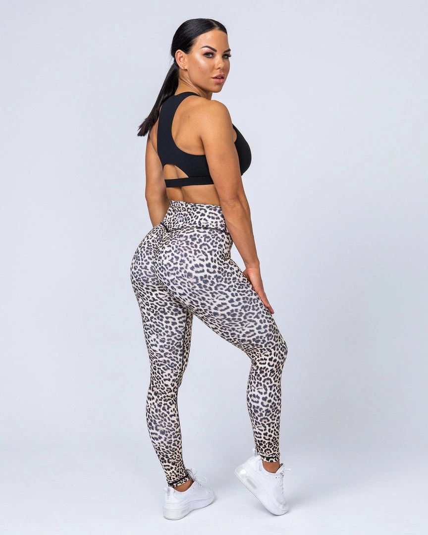 Muscle Nation Signature Full Length Scrunch Leggings - Yellow Leopard 8 Muscle Nation Signature Full Length Scrunch Leggings - Yellow Leopard