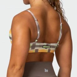 Muscle Nation Function Bra - Checked Out Print 30% EOFY SALE