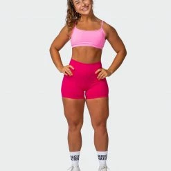 Muscle Nation Function Bra - Shocking Pink 30% EOFY SALE