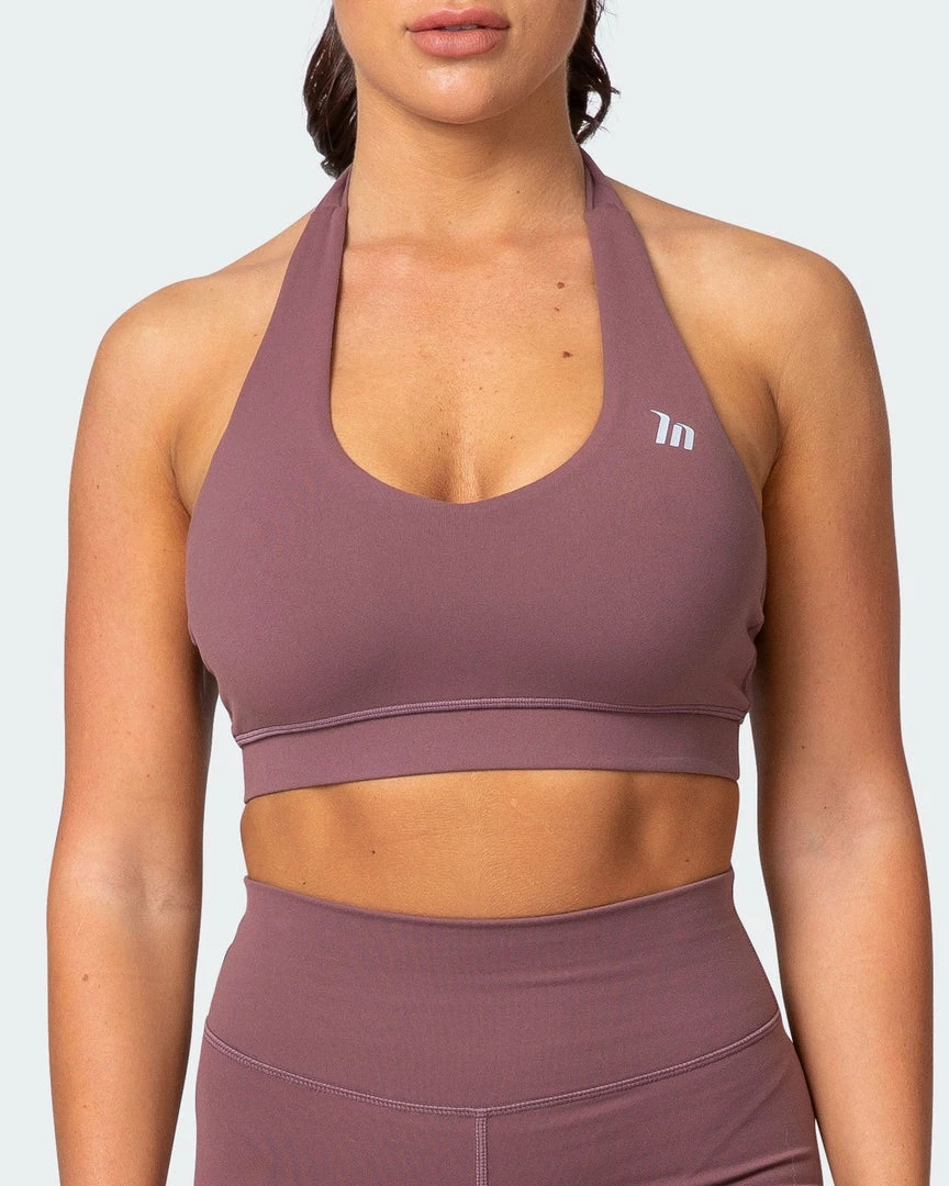 Muscle Nation Halter Bra - Dusk Womens 4 Muscle Nation Halter Bra - Dusk Womens