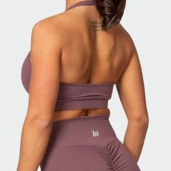 Muscle Nation Halter Bra - Dusk Womens 14 Muscle Nation Halter Bra - Dusk Womens