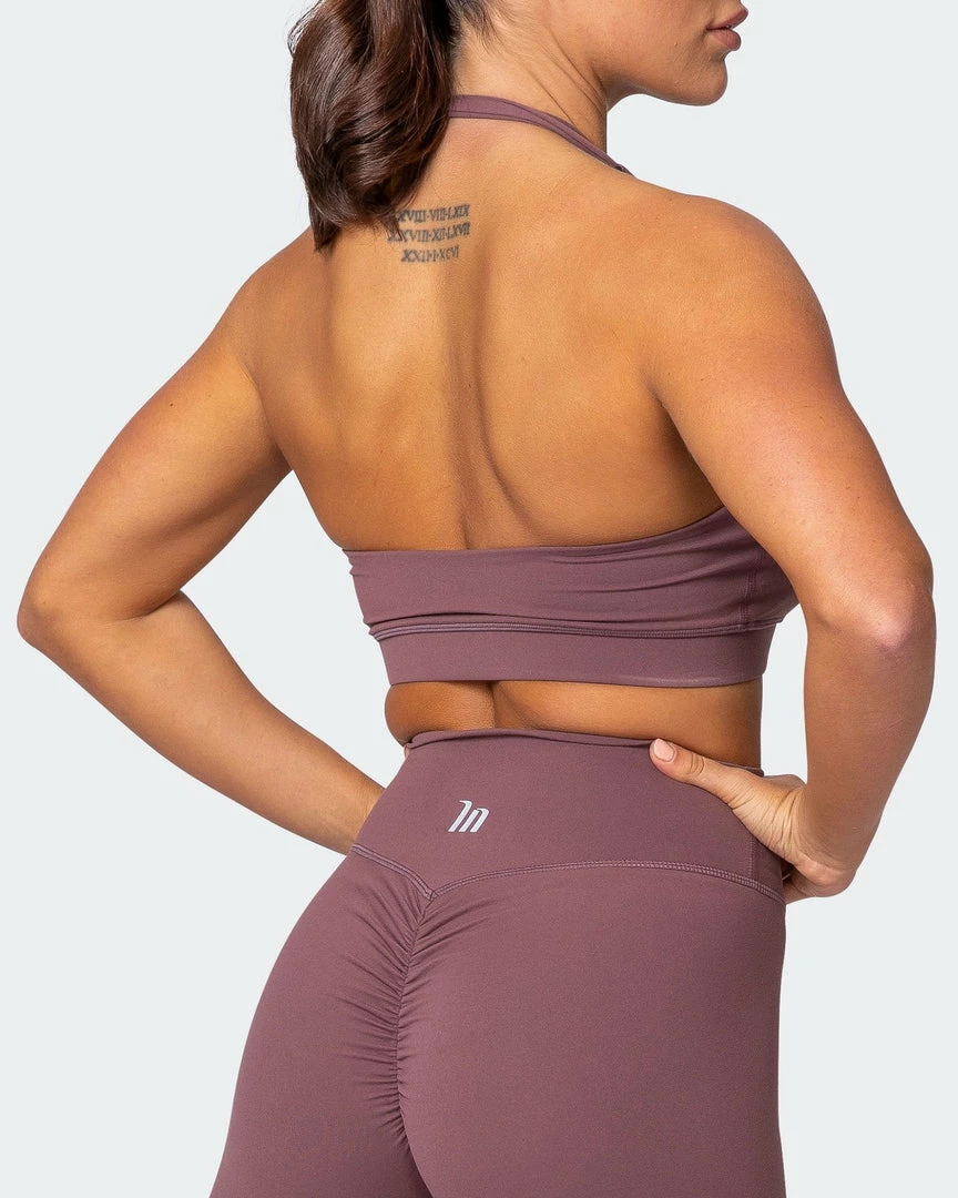 Muscle Nation Halter Bra - Dusk Womens 6 Muscle Nation Halter Bra - Dusk Womens