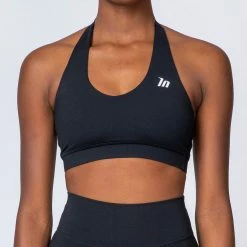 Muscle Nation Halter Bra - Black