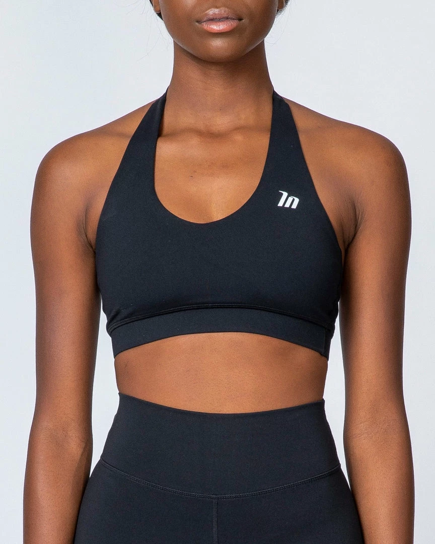 Muscle Nation Halter Bra - Black 4 Muscle Nation Halter Bra - Black