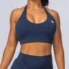Muscle Nation Halter Bra - Navy