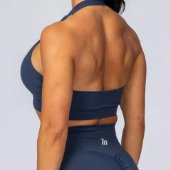 Muscle Nation Halter Bra - Navy 11 Muscle Nation Halter Bra - Navy