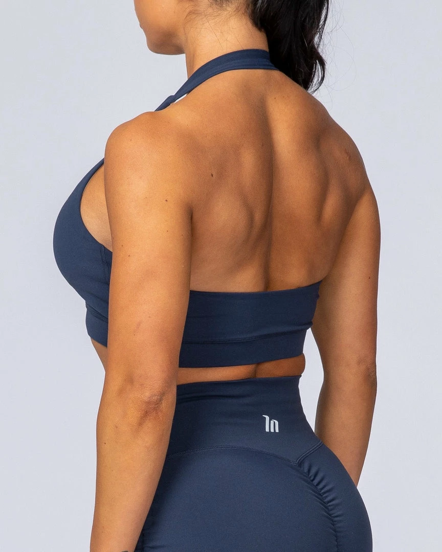 Muscle Nation Halter Bra - Navy 6 Muscle Nation Halter Bra - Navy