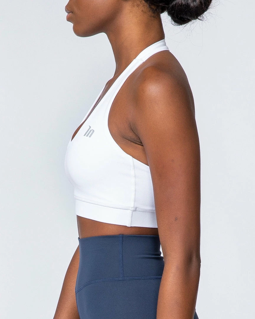 Muscle Nation 30% EOFY SALE Halter Bra - White 7 Muscle Nation 30% EOFY SALE Halter Bra - White