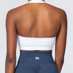 Muscle Nation 30% EOFY SALE Halter Bra - White 17 Muscle Nation 30% EOFY SALE Halter Bra - White