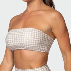 Muscle Nation HBxMN Flair Bandeau - Houndstooth Print