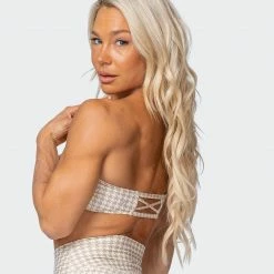 Muscle Nation HBxMN Flair Bandeau - Houndstooth Print