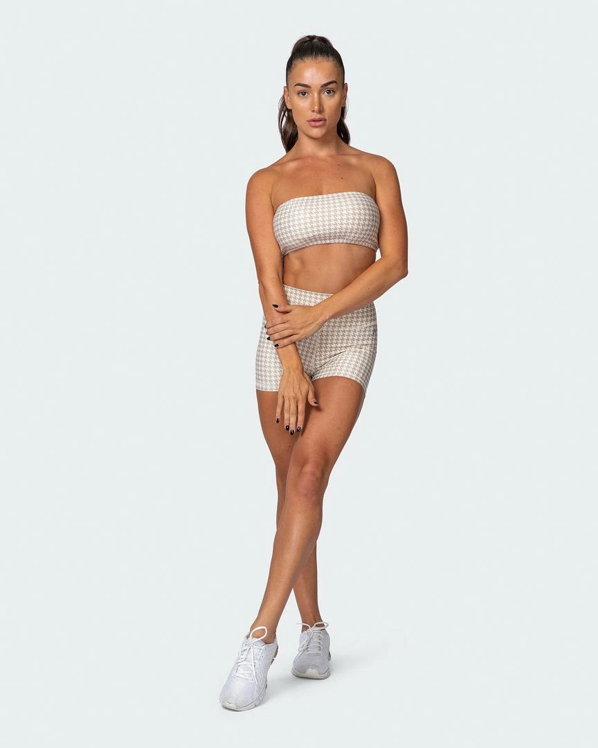 Muscle Nation HBxMN Flair Booty Shorts - Houndstooth Print 9 Muscle Nation HBxMN Flair Booty Shorts - Houndstooth Print