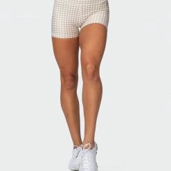 Muscle Nation HBxMN Flair Booty Shorts - Houndstooth Print 19 Muscle Nation HBxMN Flair Booty Shorts - Houndstooth Print