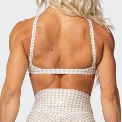 Muscle Nation Womens HBxMN Instinct Bralette - Houndstooth Print