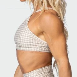 Muscle Nation Womens HBxMN Instinct Bralette - Houndstooth Print