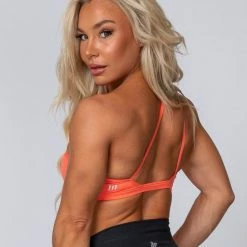 Muscle Nation HBxMN Sea Spray Bralette - Hot Coral 17 Muscle Nation HBxMN Sea Spray Bralette - Hot Coral
