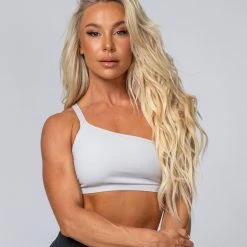 Muscle Nation HBxMN Sea Spray Bralette - Light Grey Womens