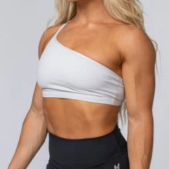 Muscle Nation HBxMN Sea Spray Bralette - Light Grey Womens 14 Muscle Nation HBxMN Sea Spray Bralette - Light Grey Womens