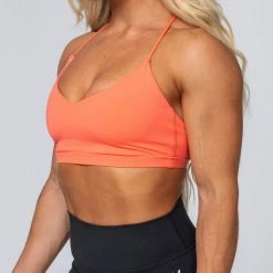 Muscle Nation HBxMN Sun Kissed Bralette - Hot Coral Womens
