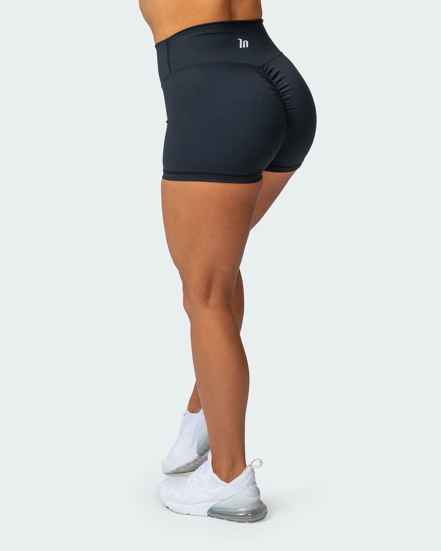 Muscle Nation 30% EOFY SALE Signature Scrunch Booty Shorts - Black 6 Muscle Nation 30% EOFY SALE Signature Scrunch Booty Shorts - Black