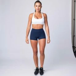 Muscle Nation Signature Scrunch Booty Shorts - Navy