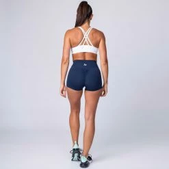 Muscle Nation Signature Scrunch Booty Shorts - Navy
