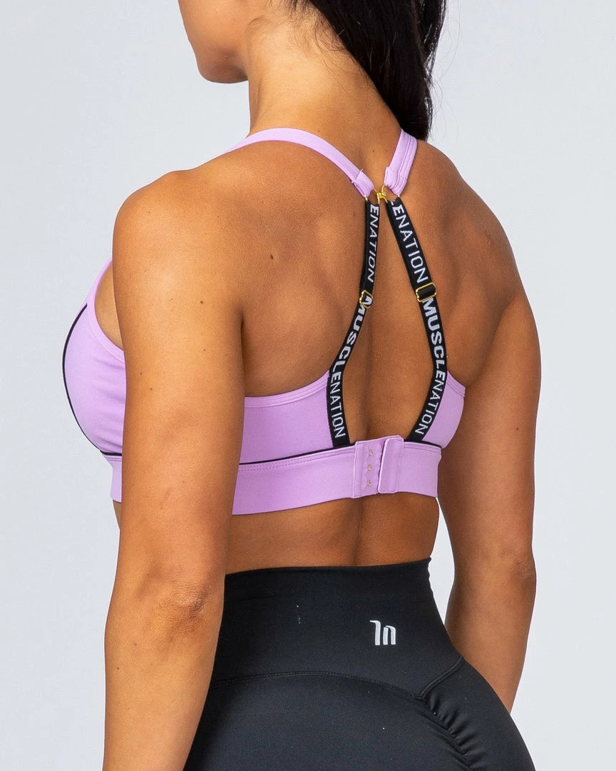 Muscle Nation HIIT Bra - Lilac Womens 4 Muscle Nation HIIT Bra - Lilac Womens