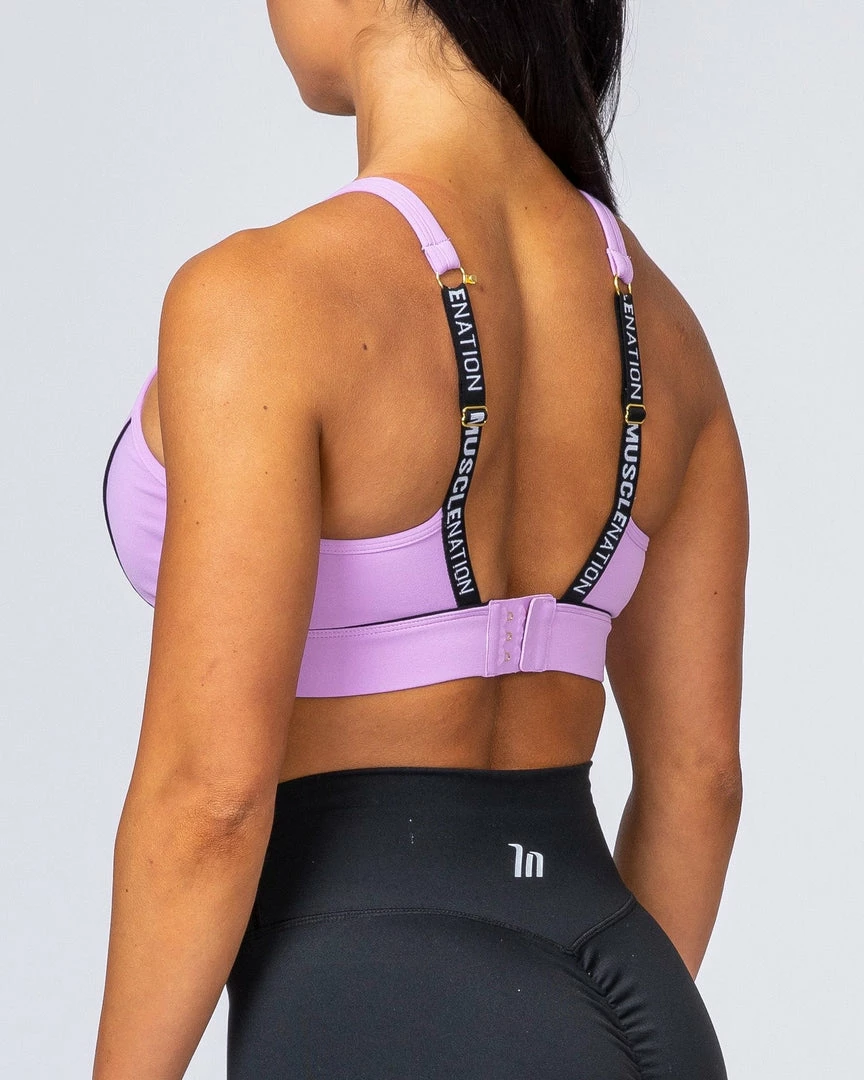 Muscle Nation HIIT Bra - Lilac Womens 7 Muscle Nation HIIT Bra - Lilac Womens