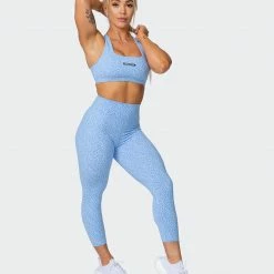 Muscle Nation Welcome To The Club Signature Scrunch 7/8 Leggings - Periwinkle Mini Cheetah Print 15 Muscle Nation Welcome To The Club Signature Scrunch 7/8 Leggings - Periwinkle Mini Cheetah Print