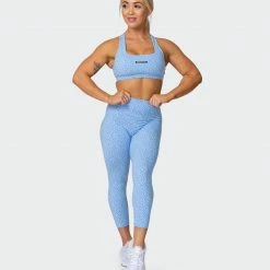 Muscle Nation Flex Bra - Periwinkle Mini Cheetah Print 15 Muscle Nation Flex Bra - Periwinkle Mini Cheetah Print