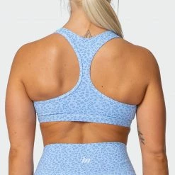 Muscle Nation Flex Bra - Periwinkle Mini Cheetah Print 14 Muscle Nation Flex Bra - Periwinkle Mini Cheetah Print