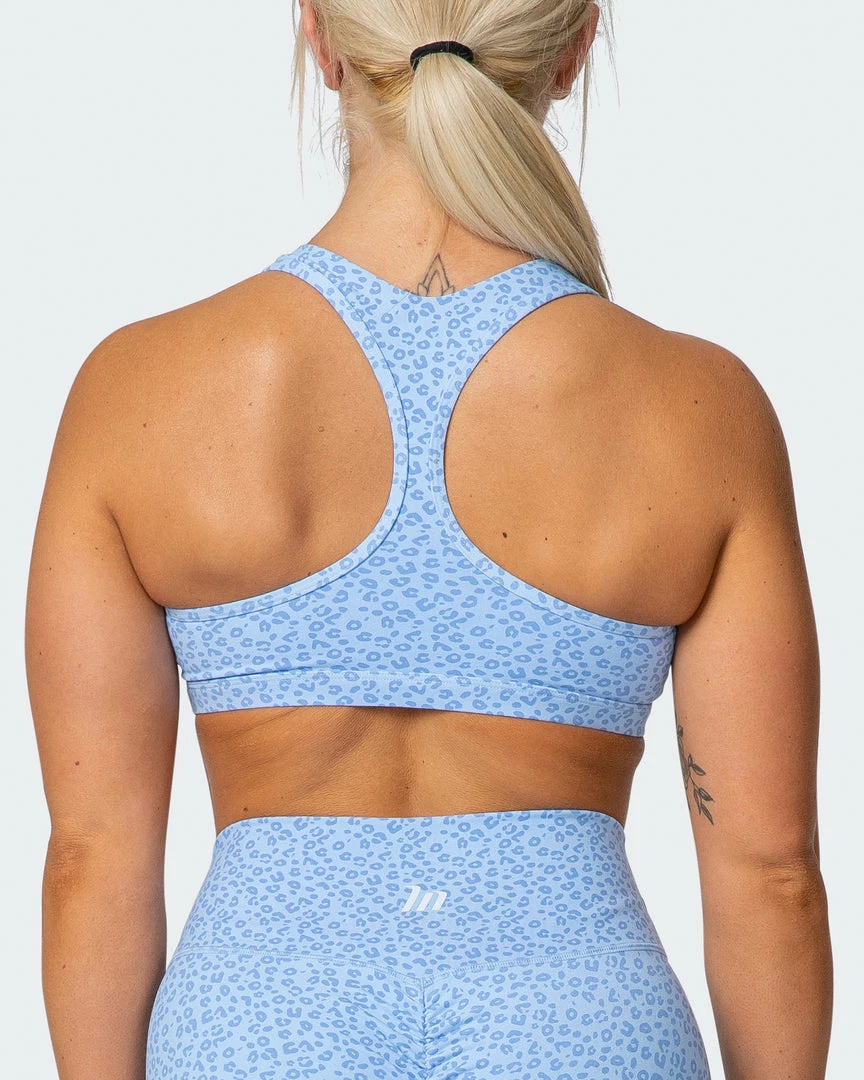 Muscle Nation Flex Bra - Periwinkle Mini Cheetah Print 8 Muscle Nation Flex Bra - Periwinkle Mini Cheetah Print