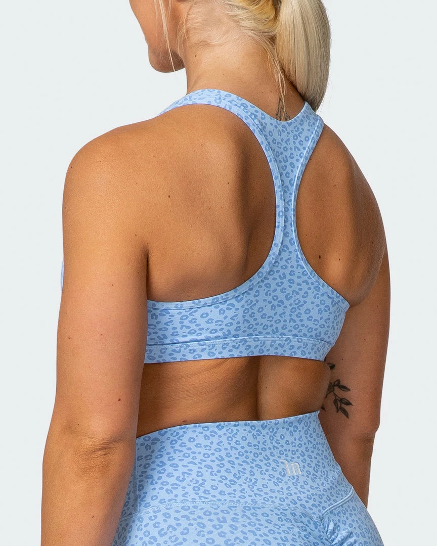 Muscle Nation Flex Bra - Periwinkle Mini Cheetah Print 7 Muscle Nation Flex Bra - Periwinkle Mini Cheetah Print