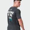 Muscle Nation Mens MN Club Oversized Vintage Tee - Washed Black 2 Muscle Nation Mens MN Club Oversized Vintage Tee - Washed Black