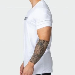 Muscle Nation Strike Tee - White Welcome To The Club