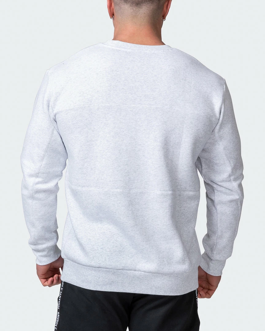 Muscle Nation Welcome To The Club Mens Lounge Jumper - White Marl 8 Muscle Nation Welcome To The Club Mens Lounge Jumper - White Marl