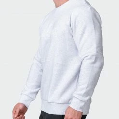 Muscle Nation Welcome To The Club Mens Lounge Jumper - White Marl 12 Muscle Nation Welcome To The Club Mens Lounge Jumper - White Marl