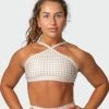Muscle Nation Instinct Bralette - Houndstooth Print 30% EOFY SALE