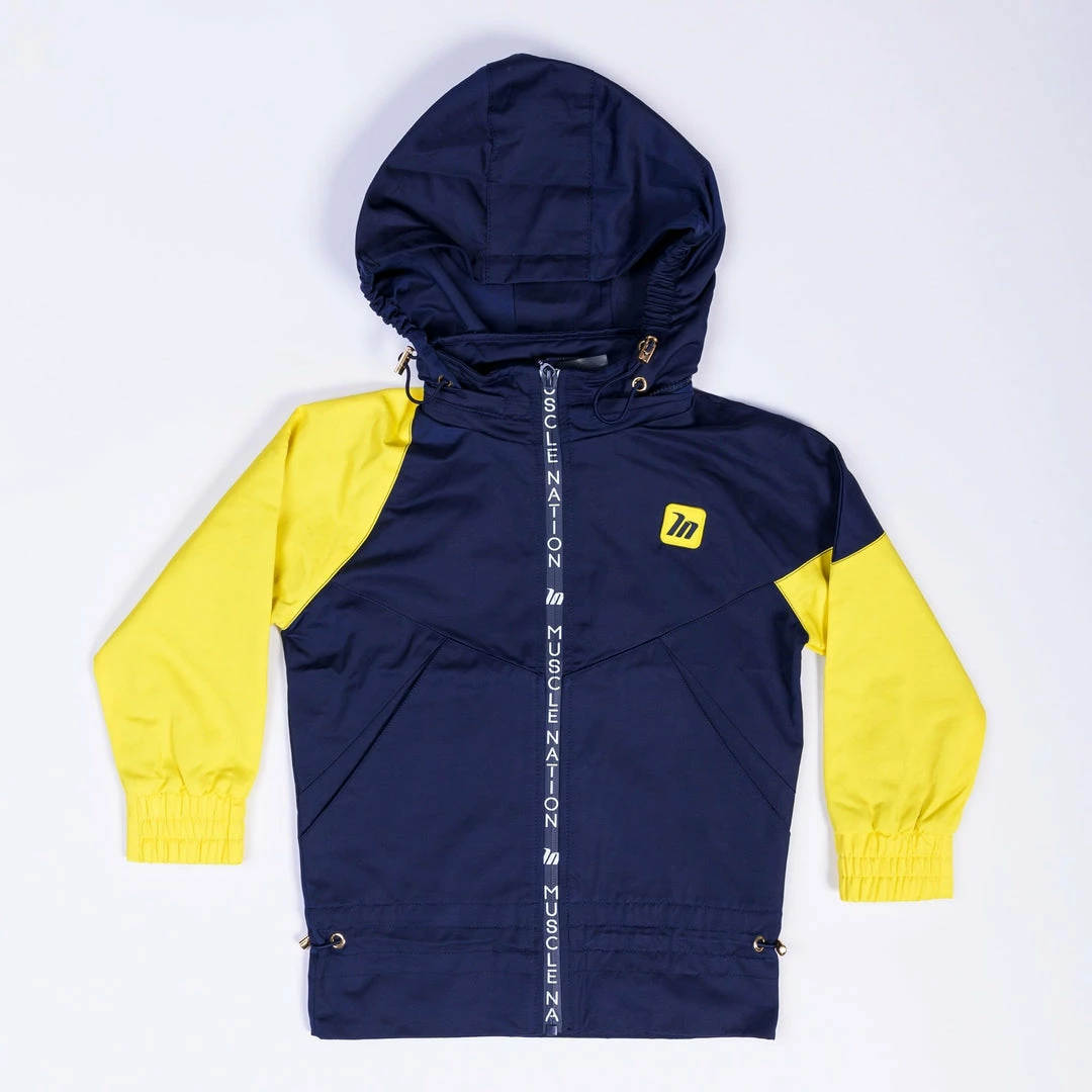 MN Sale Kids MN Retro Tracksuit Jacket - Navy / Yellow Womens 4 MN Sale Kids MN Retro Tracksuit Jacket - Navy / Yellow Womens