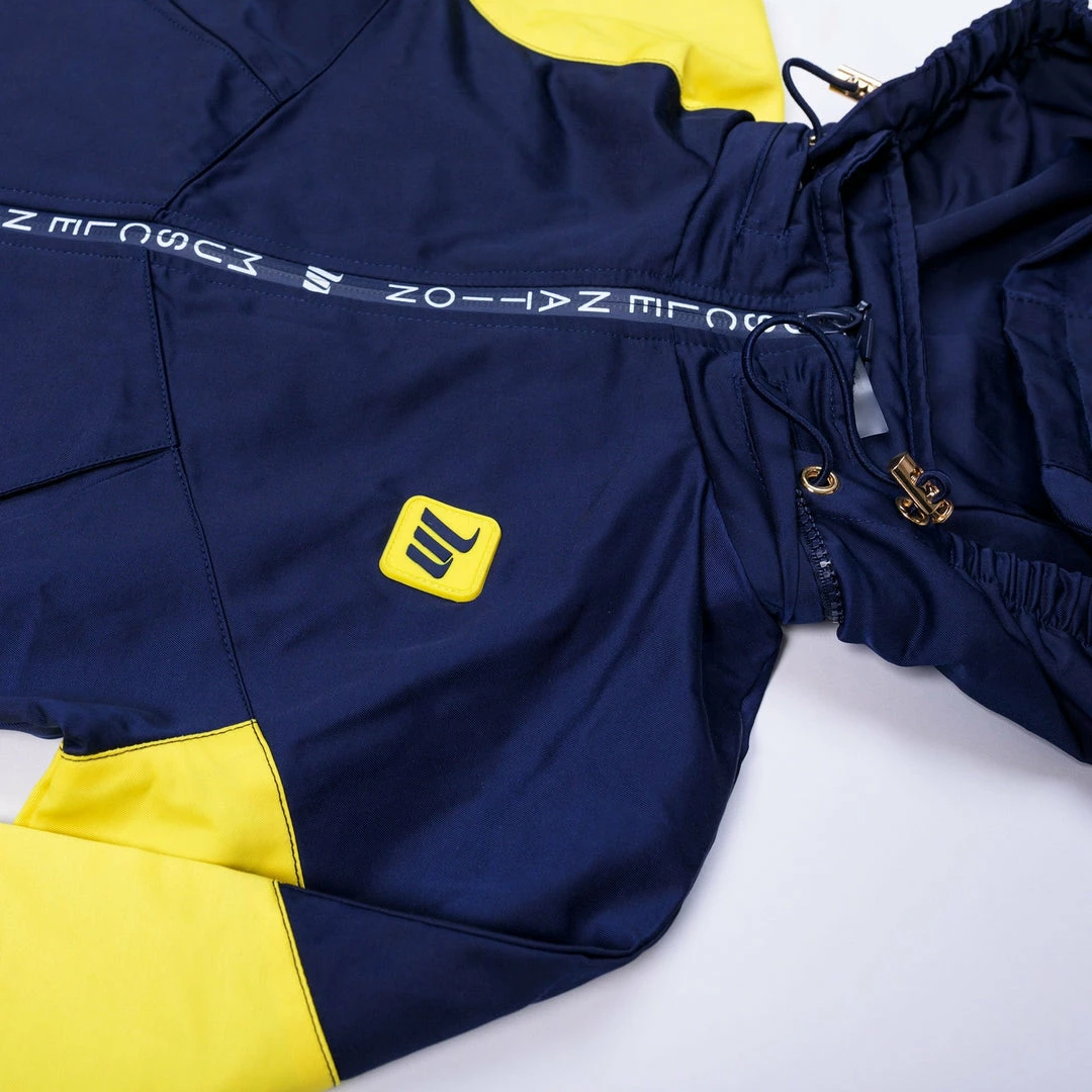 MN Sale Kids MN Retro Tracksuit Jacket - Navy / Yellow Womens 5 MN Sale Kids MN Retro Tracksuit Jacket - Navy / Yellow Womens