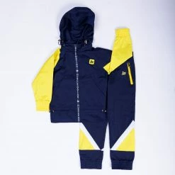 MN Sale Kids MN Retro Tracksuit Jacket - Navy / Yellow Womens 14 MN Sale Kids MN Retro Tracksuit Jacket - Navy / Yellow Womens