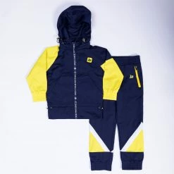 MN Sale Kids MN Retro Tracksuit Jacket - Navy / Yellow Womens 15 MN Sale Kids MN Retro Tracksuit Jacket - Navy / Yellow Womens