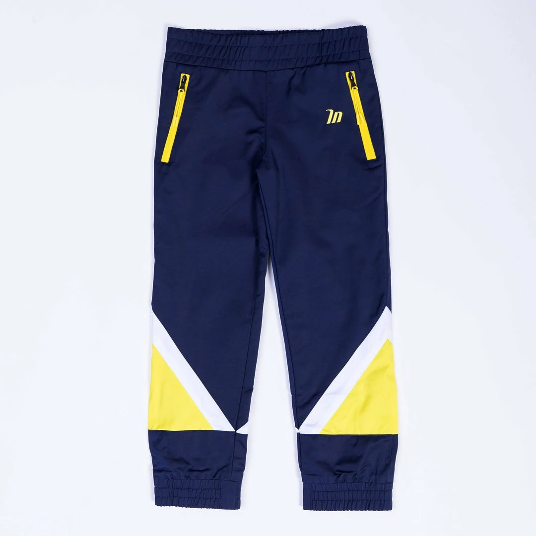 MN Sale Womens Kids MN Retro Tracksuit Pants - Navy / Yellow 3 MN Sale Womens Kids MN Retro Tracksuit Pants - Navy / Yellow