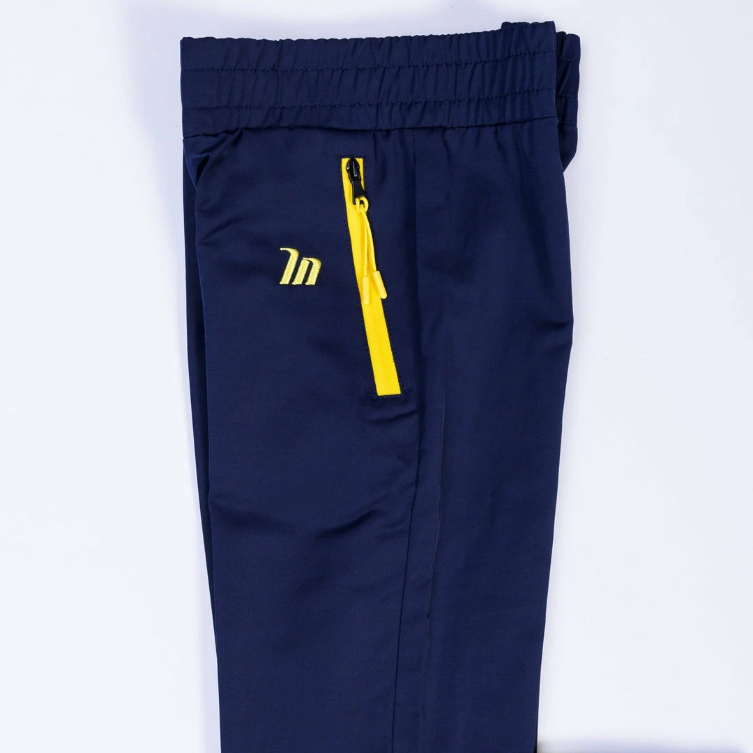 MN Sale Womens Kids MN Retro Tracksuit Pants - Navy / Yellow 6 MN Sale Womens Kids MN Retro Tracksuit Pants - Navy / Yellow
